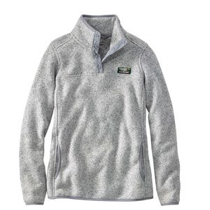 Women's L.L.Bean Sweater Fleece Pullover gray NWOT